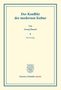 Georg Simmel: Der Konflikt der modernen Kultur, Buch