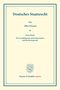 Albert Haenel: Deutsches Staatsrecht, Buch