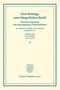 Rudolph Sohm: Drei Beiträge zum bürgerlichen Recht, Buch