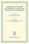 Hugo Von Kremer-Auenrode: Actenstücke zur Geschichte des Verhältnisses zwischen Staat und Kirche im 19. Jahrhundert, Buch