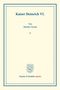Theodor Toeche: Kaiser Heinrich VI., Buch