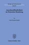 Arndt Alexander Schmidt: Ausschussöffentlichkeit im Deutschen Bundestag, Buch