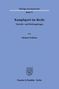 Beiträge zum Sportrecht, Band 71: "Kampfsport im Recht" von Michael Walkusz; Duncker & Humblot, Berlin. Unten ein Logo.
