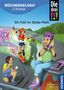 „Bücherhelden 2. Klasse“, „Die drei !!!“, „Ein Fall im Skate-Park“. Drei Mädchen im Skate-Park voller Graffiti., Buch