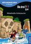 Titel: "BÜCHERHELDEN 2. Klasse Die drei ??? Kids: Rätselhafte Schatzsuche". Drei Kinder in einem Boot vor einem Felsen in Form eines Schädels., Buch