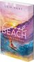 "Coral Beach: Catch Me in the Storm" von Leia Hart, Roman. Surfer reitet eine farbenfrohe Welle bei Sonnenuntergang., Buch