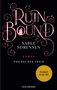 "Ruin Bound", "Sable Sorensen", "Roman", "Vorläufiges Cover", "Erscheint im Juli 2027". Verschnörkelte Schrift auf schwarzem Hintergrund., Buch