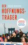 Text: "COVER IN ARBEIT". Eine stilisierte Seite mit schwarzem Rand und umgeklappter Ecke rechts unten., Buch