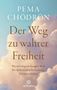 Text: "PEMA CHÖDRÖN Der Weg zu wahrer Freiheit" und weitere Informationen. Hintergrund: Himmel mit Wolken. Unten: Arkana-Logo., Buch