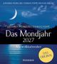 „Das Mondjahr 2027“ von Johanna Paungger und Thomas Poppe. Abreißkalender. Hintergrund zeigt einen See mit Mondsichel.