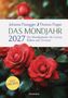 "DAS MONDJAHR 2027: Der Mondkalender für Garten, Balkon und Terrasse". Rote Rosen mit grünen Blättern im Hintergrund., Buch