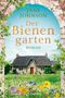 JANE JOHNSON, Der Bienengarten, ROMAN, GOLDSMANN. Kleines Steinhaus, Blumenwiese, Efeu umrahmt das Bild., Buch