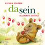 KATHRIN SCHÄRER. da sein. ALLERERSTE GEFÜHLE. HANSER. Eine Illustration einer Maus mit Erdbeeren., Buch