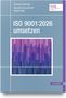 Titel: ISO 9001:2026 umsetzen. Autoren: Thomas Votsmeier, Benedikt Sommerhoff, Stefan Reitz. Blaues Cover mit abstraktem Muster., Buch