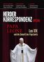 "Herder Korrespondenz Spezial", "Papa Leone: Leo XIV. und die Zukunft des Papstamts". Ein Papst in weißem Gewand.