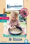 "Kleinstkinder", "Wahrnehmung & Sinne", "Ideen für Kinder unter 3". Ein Kind spielt mit Sand und Muscheln.