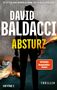 "DAVID BALDACCI, ABSTURZ, Spiegel-Bestseller-Autor, Thriller. Silhouette eines Mannes vor brennender Landschaft.", Buch