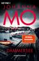HEYNÖ < JOHANNA MO DÄMMERSEE SPIGEL Bestseller Jetzt als Taschenbuch  KRIMINALROMAN. Ein Steg, Boote, dunkler Himmel., Buch