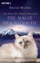 Titel: "Die Katze des Dalai Lama und die Magie der Wünsche". Großes Foto einer weißen Katze mit blauen Augen., Buch