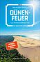 Text: "Alexander Oetker DÜNENFEUER Luc Verlains heißester Fall EIN AQUITANIE-KRIMI". Sicht auf Dünen und Meer., Buch
