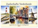 Claudia Kleemann: Zauberhafte Niederlande (Wandkalender 2025 DIN A2 quer), CALVENDO Monatskalender, Kalender