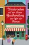 "Wiedersehen mit der kleinen Buchhandlung am Ufer der Themse". Illustration einer Buchhandlung mit Café, Menschen und Hund., Buch