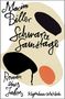 Text: Maxim Biller, Schwarze Samstage, Roman eines Jahres. Beige Hintergrund, schwarze und orange Formen.