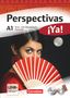 Araceli Vicente Álvarez: Perspectivas ¡Ya! A1. Kurs- und Arbeitsbuch, Vokabeltaschenbuch, 4 Bücher