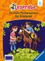 „Leserabe: Die besten Pferdegeschichten für Erstleser, 2. Klasse.“ Illustration: Kinder mit Pony auf Wiese., Buch