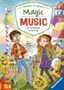 Text: Michael Petrowitz, Magic Music, Der verstimmte Geburtstag. Zwei Kinder feiern am Meer. Bunte Luftballons, Lichterketten., Buch