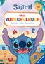 "Mein Vorschulbuch: Buchstaben, Zahlen, Konzentration. Disney Stitch lacht fröhlich in tropischer Umgebung.", Buch