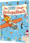 "Das 1.000 Dinge-Suchspaßbuch" steht groß auf einer bunten, verspielten Illustration mit vielen kleinen Gegenständen., Buch