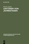 Beatrice Schulz: Lektüren von Jahrestagen, Buch