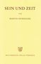 Martin Heidegger: Gesamtausgabe Abt. 1 Veröffentlichte Schriften Bd. 2. Sein und Zeit, Buch