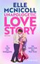 Der Text steht oben: "ELLE MCNICOLL UNAPOLOGETIC LOVE STORY". Darunter ein Paar, das sich ansieht., Buch