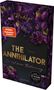 "The Annihilator" von RuNyx. Bunte, violette und goldene Blumenmuster. Empfehlung: Ab 18 Jahre. "Spiegel Bestseller-Autorin".