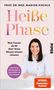 Text in Pastelltönen: "Heiße Phase". Darunter: "Was Frauen ab 40 über ihren Körper wissen müssen." Foto einer lächelnden Frau., Buch
