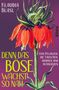 „DENN DAS BÖSE WÄCHST SO NAH“, „Klaudia Blasl“, „Von Pflanzen, die täuschen, morden und intrigieren“. Illustration: rote Blume., Buch