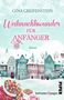 "Weihnachtswunder für Anfänger" von Gina Greifenstein. Winterliche Häuserreihe, Schnee, viele Geschenke unten., Buch