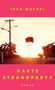 Inga Machel, Harte Strandparty, Roman. Ein Auto fliegt über eine hügelige Straße im Sonnenuntergang., Buch