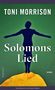 Oben steht "Toni Morrison", darunter "Solomons Lied". Eine Figur mit ausgestreckten Armen auf gelbem Hügel., Buch