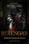 „Michael Römling – Berengar: Ich bin der Schatten des Kreuzes“. Ein Ritter in Kettenhemd mit Schwert vor glühenden Funken., Buch
