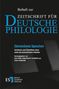 Beiheft zur Zeitschrift für deutsche Philologie. Elementares Sprechen. Erich Schmidt Verlag. Dunkler Hintergrund., Buch