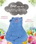 "Bär und der Gewitterwolkentag" steht in einer Wolke. Ein blauer Bär mit Brille sitzt in bunten Blumen., Buch