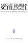 August Wilhelm Schlegel: Bonner Vorlesungen I, Buch