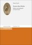 „Exzess ohne Boden“ von Simon Grund. Mosaik-Vogel darüber. Verlag: Franz Steiner. Orange-weiße Farbgestaltung., Buch