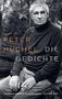 "Peter Huchel Die Gedichte. Neue kommentierte Gesamtausgabe Suhrkamp."  
Ein älterer Mann mit Zigarette sitzt im Freien., Buch