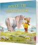 "Polly im Ponyglück" und "Leonie Lord". Ein Kind streichelt ein Pony, mit einer idyllischen Küstenlandschaft im Hintergrund., Buch