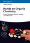 Text: "Thomas Norberg, Hands-on Organic Chemistry: A Visual Laboratory Guide for Students and Professionals". Zwei Bechergläser und ein Molekülmodell.