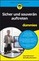 Oben: "LERNEN EINFACH GEMACHT" und ein Logo. Titel: "Sicher und souverän auftreten für dummies". Unten: Autorinnen-Namen., Buch